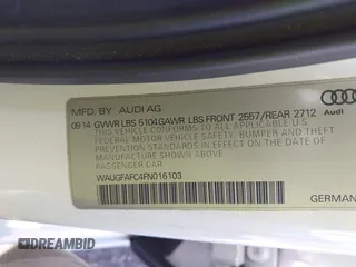2015 Audi A6 Premium Plus z VIN WAUGFAFC4FN016103, wystawiony jako IAAI lot #41774479 z przebiegiem 125 412 mil mil oraz . Historia ofert i sprzedaży dostępna na DreamBid. Obrazek 9.