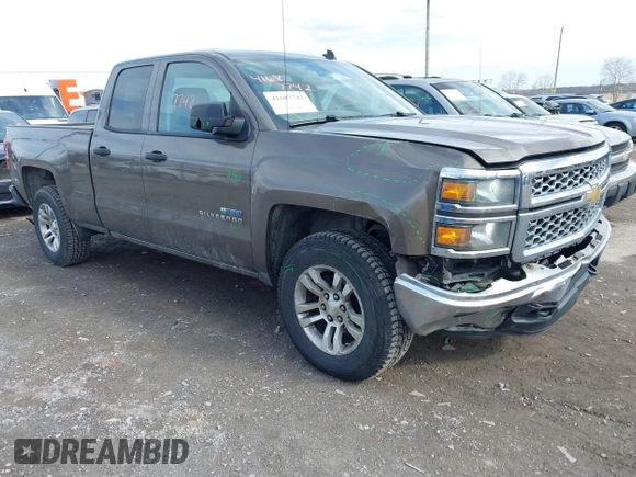 2014 Chevrolet Silverado 1500 LT with VIN 1GCVKREH1EZ179042, listed as a IAAI auction lot 41687742 with 155,389 mi miles and . Bid and sale history available at DreamBid. Image 1.