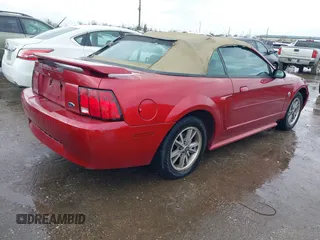 2004 Ford Mustang Deluxe with VIN 1FAFP44624F197158, listed as a IAAI auction lot 41712280 with 136,762 mi miles. Bid and sale history available at carsss.com. Image 4.