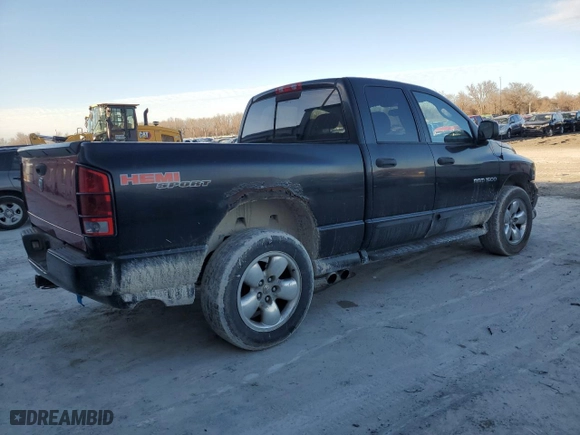 2004 Dodge Ram 1500 SLT with VIN 1D7HU18D54J205405, listed as a Copart auction lot 48045545 with 189,990 mi miles and Salvage Title. Bid and sale history available at carsss.com. Image 3.