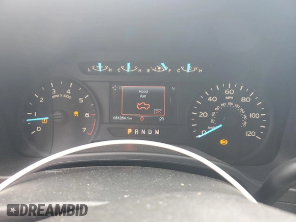 2020 Ford F-150 XL with VIN 1FTEW1CP6LFB32989, listed as a Copart auction lot 54590185 with 51,254 mi miles and Salvage Title. Bid and sale history available at DreamBid. Image 9.