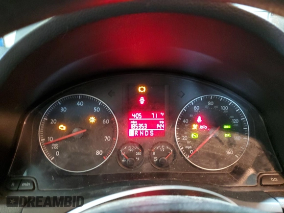 2006 Volkswagen Jetta 2.5L with VIN 3VWSF71K56M783559, listed as a Copart auction lot 48815365 with 185,353 mi miles and Salvage title. Bid and sale history available at DreamBid. Image 9.