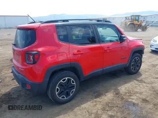 2017 Jeep Renegade Trailhawk with VIN ZACCJBCB3HPE47124, listed as a IAAI auction lot 42644090 with 77,345 mi miles and . Bid and sale history available at DreamBid. Image 4.