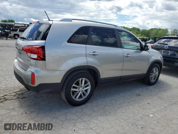 2014 Kia Sorento LX with VIN 5XYKT3A66EG507894, listed as a Copart auction lot 54624194 with 177,869 mi miles and Salvage Title. Bid and sale history available at DreamBid. Image 3.