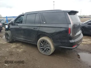 2023 Cadillac Escalade 4WD Sport with VIN 1GYS4FKL1PR258793, listed as a Copart auction lot 55128535 with 35,331 mi miles and Salvage title. Bid and sale history available at DreamBid. Image 2.