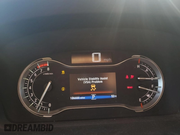 2016 Honda Pilot EX with VIN 5FNYF6H3XGB066361, listed as a Copart auction lot 49820645 with 106,666 mi miles and Salvage Title. Bid and sale history available at carsss.com. Image 9.