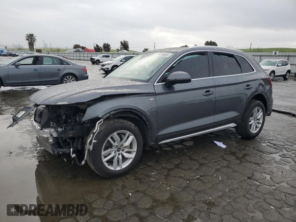 2022 Audi Q5 S line Premium with VIN WA1GAAFYXN2061344, listed as a Copart auction lot 49189535 with 50,007 mi miles and Salvage Title. Bid and sale history available at carsss.com. Image 1.