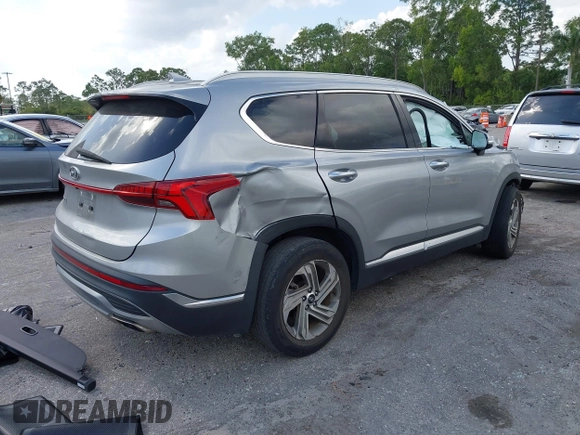 2022 Hyundai Santa Fe SEL with VIN 5NMS34AJXNH393589, listed as a IAAI auction lot 41908857 with 22,661 mi miles and . Bid and sale history available at DreamBid. Image 4.