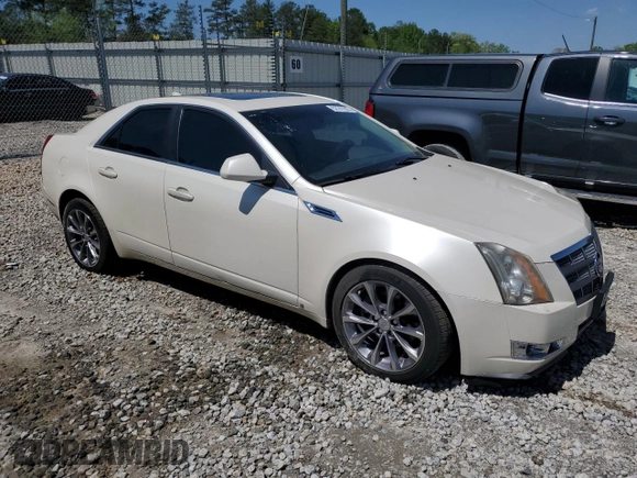 2009 Cadillac CTS RWD with VIN 1G6DV57V390137502, listed as a Copart auction lot 52141235 with 218,772 mi miles and Salvage Title. Bid and sale history available at DreamBid. Image 4.