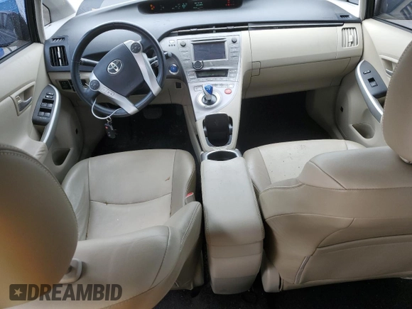 2012 Toyota Prius One with VIN JTDKN3DUXC1520181, listed as a Copart auction lot 48565555 with 158,252 mi miles and Salvage title. Bid and sale history available at DreamBid. Image 8.