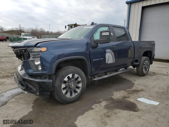 2021 Chevrolet Silverado 2500HD Custom with VIN 1GC4YMEY5MF276709, listed as a Copart auction lot 48686065 with 0 mi miles and Salvage Title. Bid and sale history available at carsss.com. Image 1.