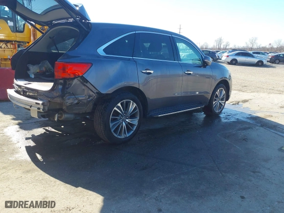 2017 Acura MDX w/Technology Pkg with VIN 5FRYD4H56HB033627, listed as a IAAI auction lot 41771033 with 133,695 mi miles. Bid and sale history available at carsss.com. Image 4.