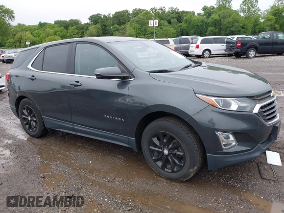 2018 Chevrolet Equinox LT with VIN 3GNAXJEV2JS624913, listed as a IAAI auction lot 42324267 with 62,442 mi miles and . Bid and sale history available at DreamBid. Image 1.