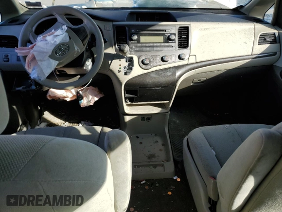 2014 Toyota Sienna L with VIN 5TDZK3DC7ES524046, listed as a Copart auction lot 44012975 with 0 mi miles and Salvage Title. Bid and sale history available at carsss.com. Image 8.