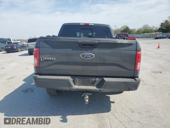 2016 Ford F-150 XL with VIN 1FTEW1CG4GKF29565, listed as a Copart auction lot 52679695 with 180,917 mi miles and Salvage Title. Bid and sale history available at DreamBid. Image 6.