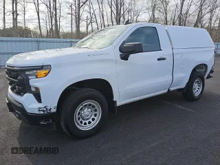 2023 Chevrolet Silverado 1500 Work Truck with VIN 3GCNAAEK3PG353504, listed as a Copart auction lot 52915425 with 57,193 mi miles and Clean Title. Bid and sale history available at carsss.com. Image 1.