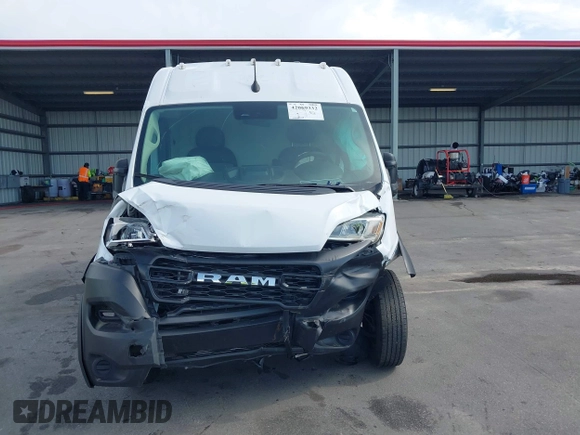 2023 Ram ProMaster Cargo with VIN 3C6MRVHG7PE509176, listed as a IAAI auction lot 42069332 with 72,976 mi miles. Bid and sale history available at carsss.com. Image 13.