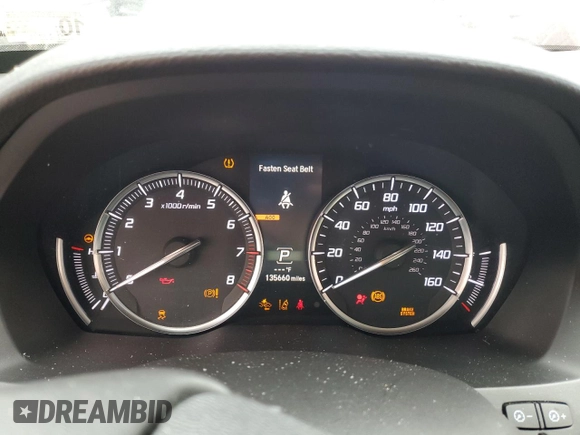 2017 Acura MDX with VIN 5FRYD4H38HB043946, listed as a Copart auction lot 44726245 with 135,660 mi miles and Salvage Title. Bid and sale history available at carsss.com. Image 9.