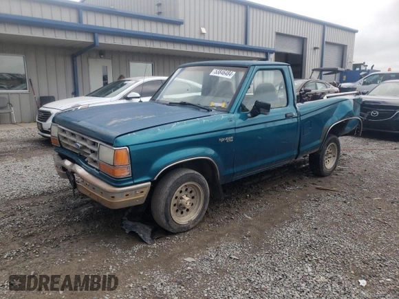 1992 Ford Ranger with VIN 1FTCR10AXNUB23337, listed as a Copart auction lot 53846484 with 624,472 mi miles and Non Repairable. Bid and sale history available at carsss.com. Image 1.