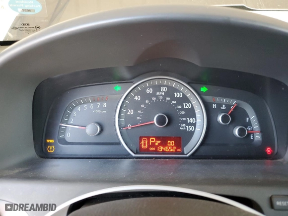 2009 Kia Borrego EX with VIN KNDJH741295029900, listed as a Copart auction lot 66734114 with 134,652 mi miles and Salvage Title. Bid and sale history available at carsss.com. Image 9.