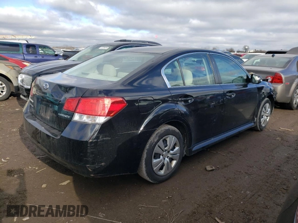 2010 Subaru Legacy 2.5i with VIN 4S3BMCA68A3241421, listed as a Copart auction lot 41120364 with 58,417 mi miles and Salvage Title. Bid and sale history available at carsss.com. Image 3.