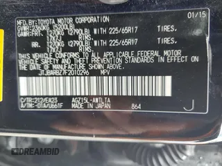 2015 Lexus NX 200t with VIN JTJBARBZ7F2010296, listed as a Copart auction lot 53745455 with 108,862 mi miles and Salvage Title. Bid and sale history available at carsss.com. Image 13.