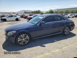 2016 Mercedes-Benz C 300 with VIN 55SWF4JB8GU169645, listed as a Copart auction lot 58185115 with 82,886 mi miles and Salvage title. Bid and sale history available at DreamBid. Image 1.