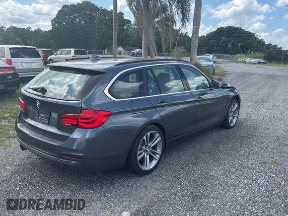 2017 BMW 3 Series 330i xDrive with VIN WBA8K3C38HA022948, listed as a Copart auction lot 51872485 with 34,232 mi miles and Clean Title. Bid and sale history available at carsss.com. Image 4.