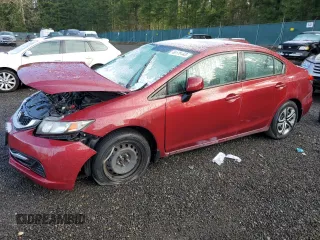 2014 Honda Civic Sedan LX with VIN 19XFB2F5XEE244028, listed as a Copart auction lot 49170145 with 63,213 mi miles and Salvage Title. Bid and sale history available at carsss.com. Image 1.