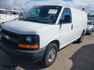 2013 Chevrolet Express Cargo Van with VIN 1GCWGFCA3D1179471, listed as a IAAI auction lot 38977519 with 113,094 mi miles. Bid and sale history available at carsss.com. Image 2.
