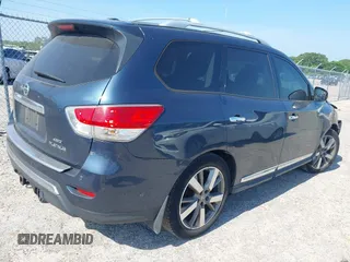2014 Nissan Pathfinder S z VIN 5N1AR2MMXEC691638, wystawiony jako IAAI lot #42294429 z przebiegiem 155 019 mil mil oraz . Historia ofert i sprzedaży dostępna na DreamBid. Obrazek 4.