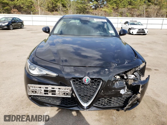 2018 Alfa Romeo Giulia with VIN ZARFAEBNXJ7576920, listed as a Copart auction lot 49524873 with 35,064 mi miles. Bid and sale history available at carsss.com. Image 5.