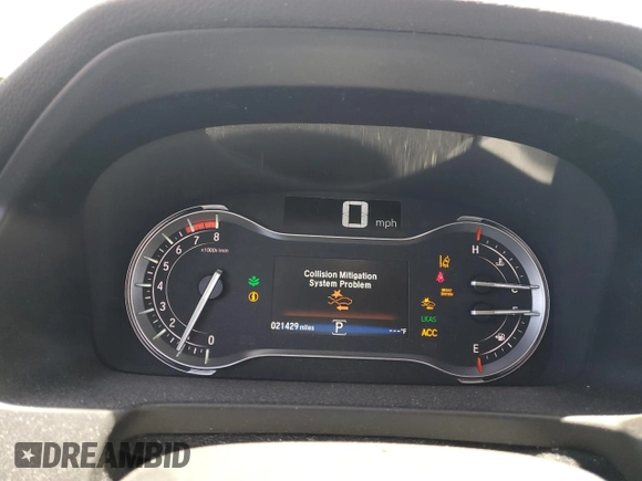 2022 Honda Ridgeline RTL-E with VIN 5FPYK3F79NB024459, listed as a Copart auction lot 59165445 with 21,429 mi miles and Salvage title. Bid and sale history available at DreamBid. Image 9.