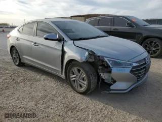 2020 Hyundai Elantra SEL with VIN KMHD84LF2LU968725, listed as a Copart auction lot 49043095 with 54,555 mi miles and Salvage Title. Bid and sale history available at carsss.com. Image 4.