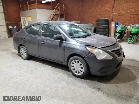2015 Nissan Versa SV with VIN 3N1CN7AP4FL862333, listed as a Copart auction lot 52688375 with 213,707 mi miles and Salvage Title. Bid and sale history available at carsss.com. Image 4.