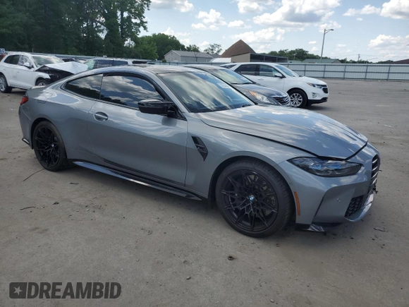 2024 BMW M4 Competition xDrive with VIN WBS43AZ08RCP54091, listed as a Copart auction lot 56533404 with 0 mi miles and Salvage Title. Bid and sale history available at carsss.com. Image 4.