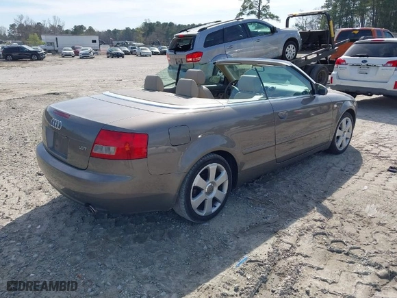 2005 Audi A4 1.8T with VIN WAUAC48H75K010658, listed as a IAAI auction lot 41840942 with 108,269 mi miles. Bid and sale history available at carsss.com. Image 4.