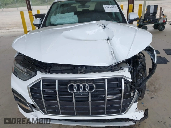2021 Audi Q5 Premium Plus z VIN WA1BAAFY5M2004171, wystawiony jako IAAI lot #42140899 z przebiegiem 62 544 mil mil oraz . Historia ofert i sprzedaży dostępna na DreamBid. Obrazek 6.