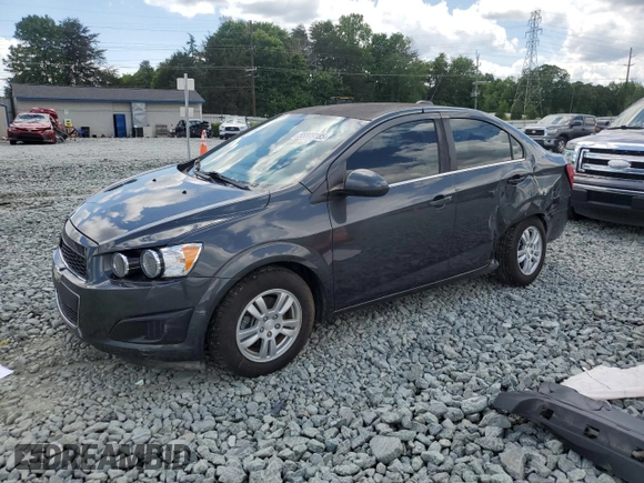 2016 Chevrolet Sonic LT with VIN 1G1JC5SH4G4119418, listed as a Copart auction lot 55809185 with 97,740 mi miles and Salvage title. Bid and sale history available at DreamBid. Image 1.