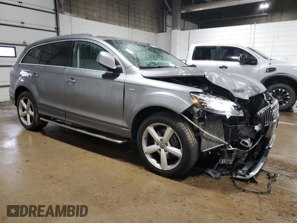 2015 Audi Q7 3.0T S line Prestige with VIN WA1DGAFE0FD025644, listed as a Copart auction lot 47640805 with 105,644 mi miles and Salvage Title. Bid and sale history available at carsss.com. Image 4.