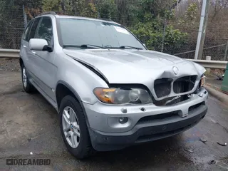 2005 BMW X5 4.4i with VIN 5UXFB53555LV20014, listed as a IAAI auction lot 41489233 with 175,334 mi miles. Bid and sale history available at carsss.com. Image 1.