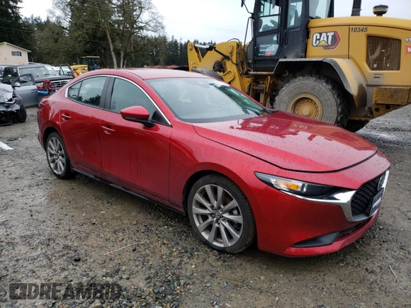 2020 Mazda 3 Select with VIN 3MZBPBCM9LM134955, listed as a Copart auction lot 45548245 with 45,761 mi miles and Salvage title. Bid and sale history available at DreamBid. Image 4.
