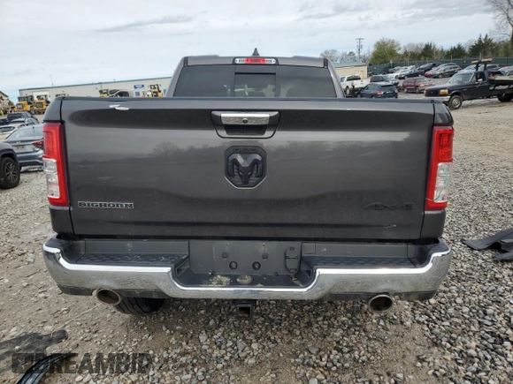 2020 Ram 1500 Big Horn with VIN 1C6SRFBT7LN404601, listed as a Copart auction lot 50206715 with 0 mi miles and Salvage Title. Bid and sale history available at carsss.com. Image 6.