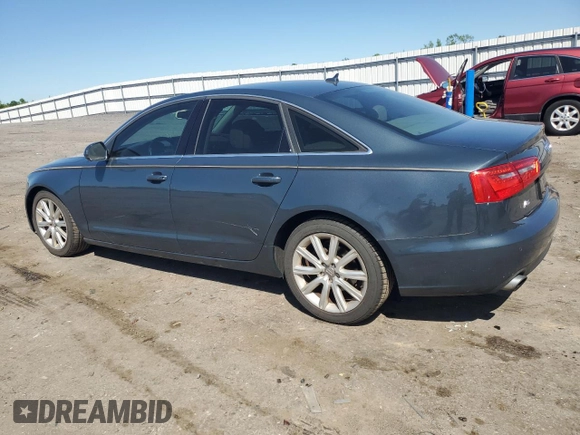 2013 Audi A6 Premium Plus with VIN WAUGFAFC9DN053872, listed as a Copart auction lot 54935735 with 117,804 mi miles and Clean title. Bid and sale history available at DreamBid. Image 2.