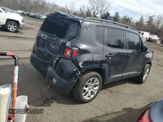 2016 Jeep Renegade Latitude with VIN ZACCJBBT7GPE17956, listed as a Copart auction lot 50838505 with 105,491 mi miles and Salvage Title. Bid and sale history available at carsss.com. Image 3.