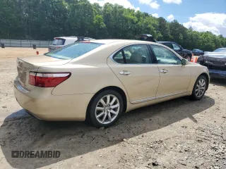 2007 Lexus LS 460 with VIN JTHBL46F775047802, listed as a Copart auction lot 56669525 with 181,584 mi miles and Salvage title. Bid and sale history available at DreamBid. Image 3.