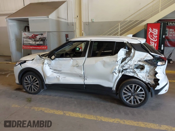2023 Nissan Kicks SV with VIN 3N1CP5CVXPL567460, listed as a IAAI auction lot 42228702 with 31,328 mi miles and . Bid and sale history available at DreamBid. Image 14.