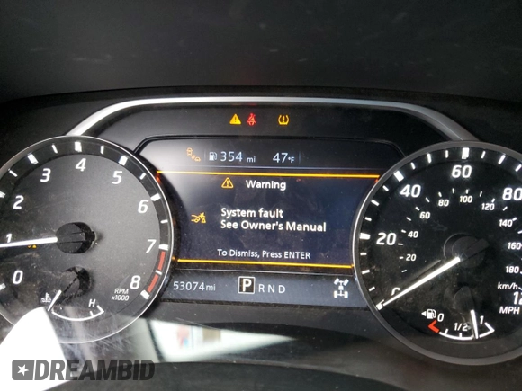 2023 Nissan Frontier SV with VIN 1N6ED1FK6PN609628, listed as a Copart auction lot 43640555 with 53,074 mi miles and Salvage Title. Bid and sale history available at carsss.com. Image 9.