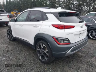 2022 Hyundai Kona Limited with VIN KM8K5CA3XNU811739, listed as a IAAI auction lot 41271588 with 50,007 mi miles and . Bid and sale history available at DreamBid. Image 3.