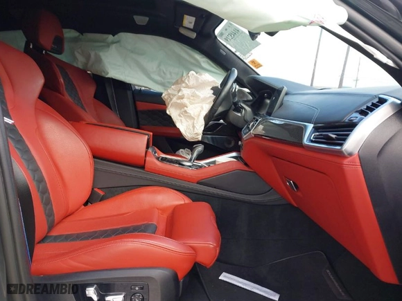 2023 BMW X6 M with VIN 5YMCY0C08P9R68328, listed as a IAAI auction lot 41445219 with 14,369 mi miles. Bid and sale history available at carsss.com. Image 5.